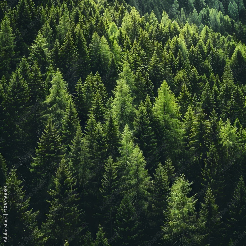 Healthy green trees in a forest of old spruce, fir and pine -- Healthy green trees in a forest of old spruce, fir and pine --