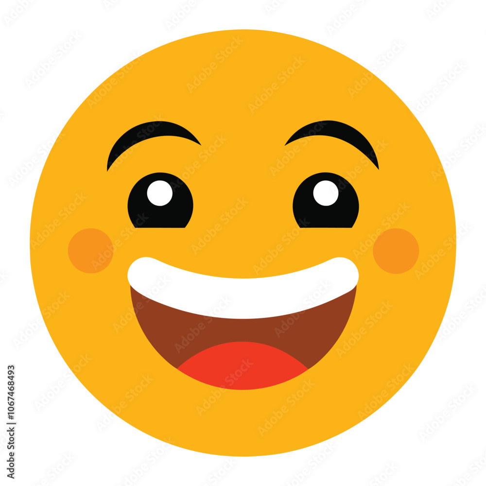 Smiling face with smiling eyes emoji vector art illustration icon logo Smiling face with smiling eyes emoji vector art illustration icon logo