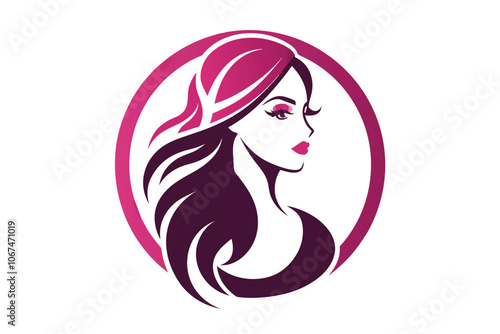 Cosmetics silhouette Beauty logo E.eps