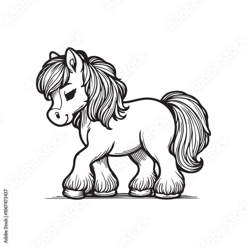 Horse Animal Drawing vector