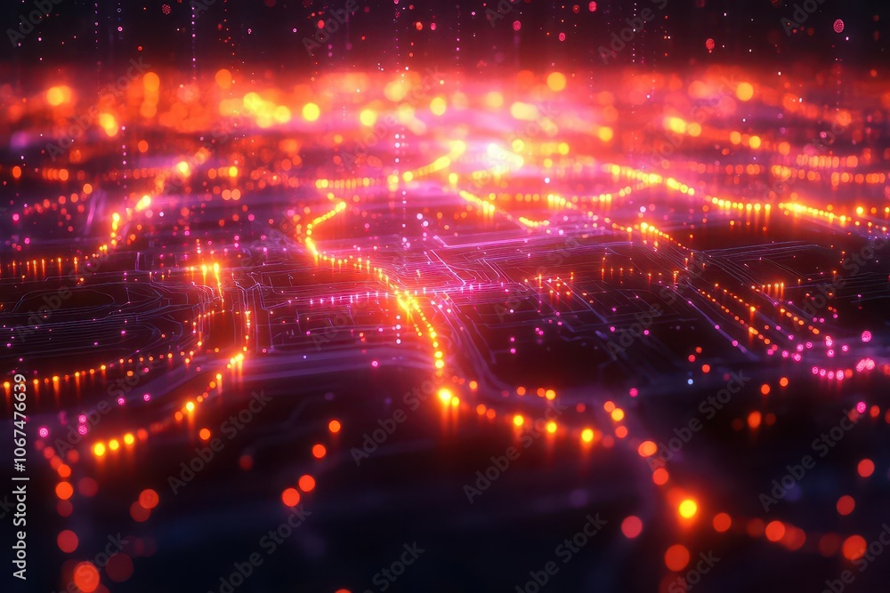 visual representation of a server showcasing network connections and visualizations for enhanced connectivity highlighting the synergy of technology and digital communication