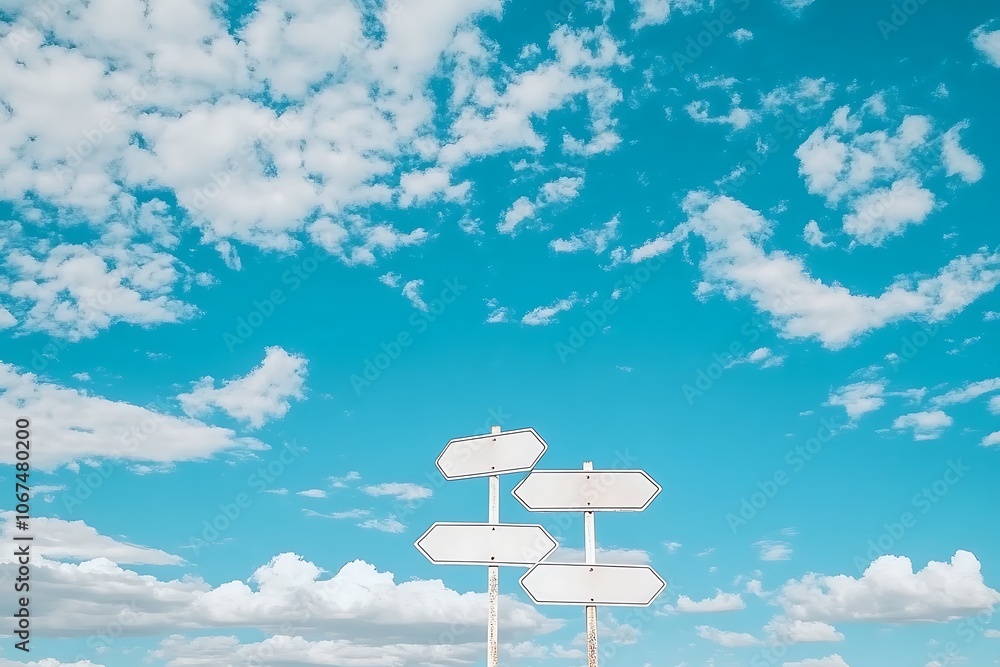 3D illustration sky ground direction sign
3D illustration sky ground direction sign