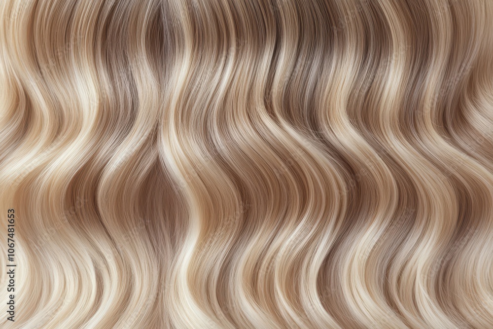 Close up of styled long blonde hair with wavy curls featuring hair coloring and extensions Close up of styled long blonde hair with wavy curls featuring hair coloring and extensions