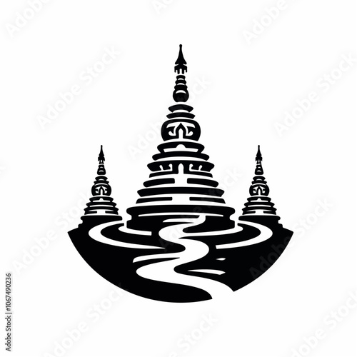 wat arun logo illustration
