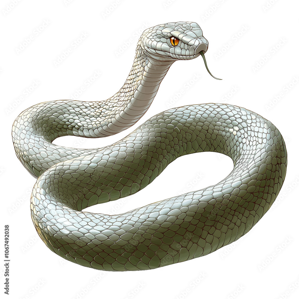 Fototapeta premium Snake, Serpent, Cobra, Illustration