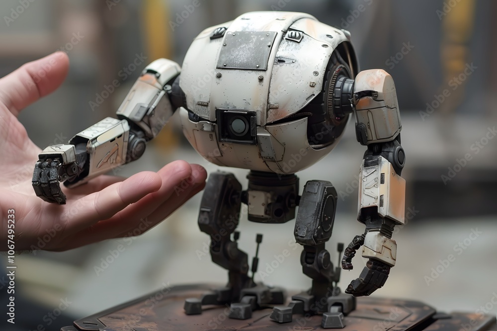 Intricate Robot Model Showcasing Advanced Design and Detail Intricate Robot Model Showcasing Advanced Design and Detail