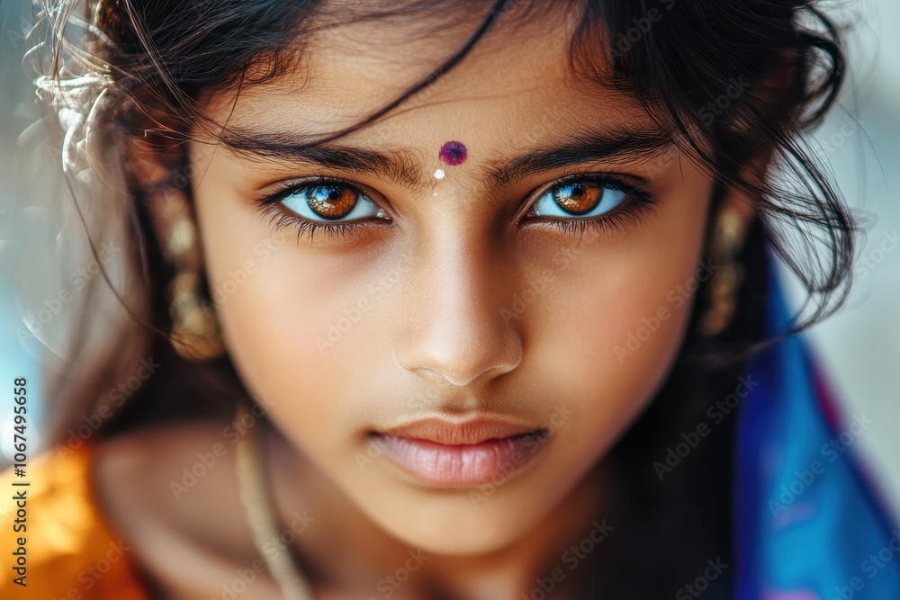 Portrait of a beautiful young intelligent Indian Asian Portrait of a beautiful young intelligent Indian Asian