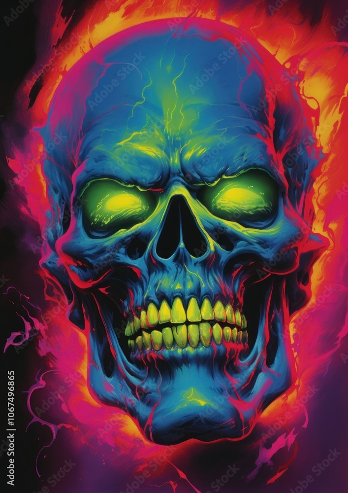 Naklejka premium A demon art accessories accessory.