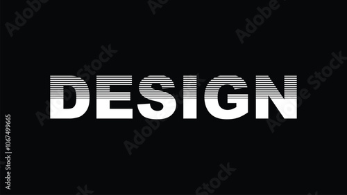 Creative logo icon with stripes for design studio