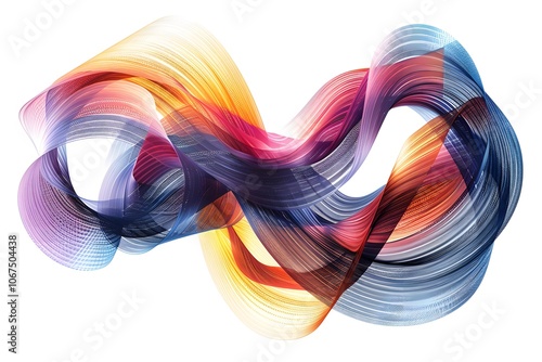 Vibrant Abstract Waves of Color and Light