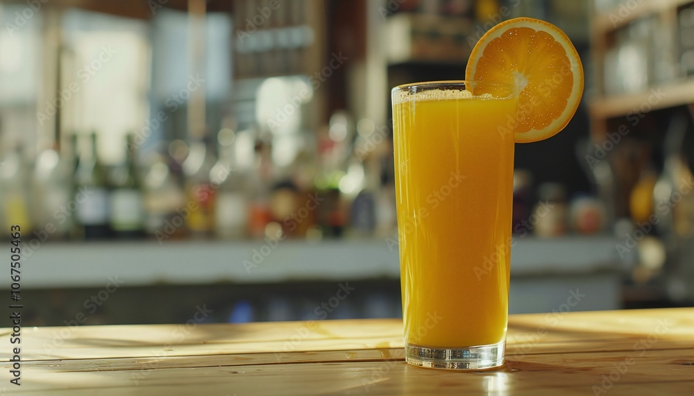 Freshly squeezed orange juice in a glass symbolizes freshness and healthy lifestyle, advertising concept Freshly squeezed orange juice in a glass symbolizes freshness and healthy lifestyle, advertising concept