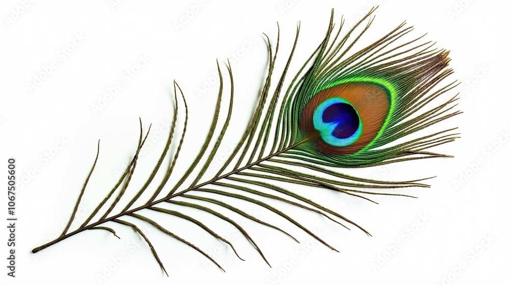 Fototapeta premium peacock feather illustration