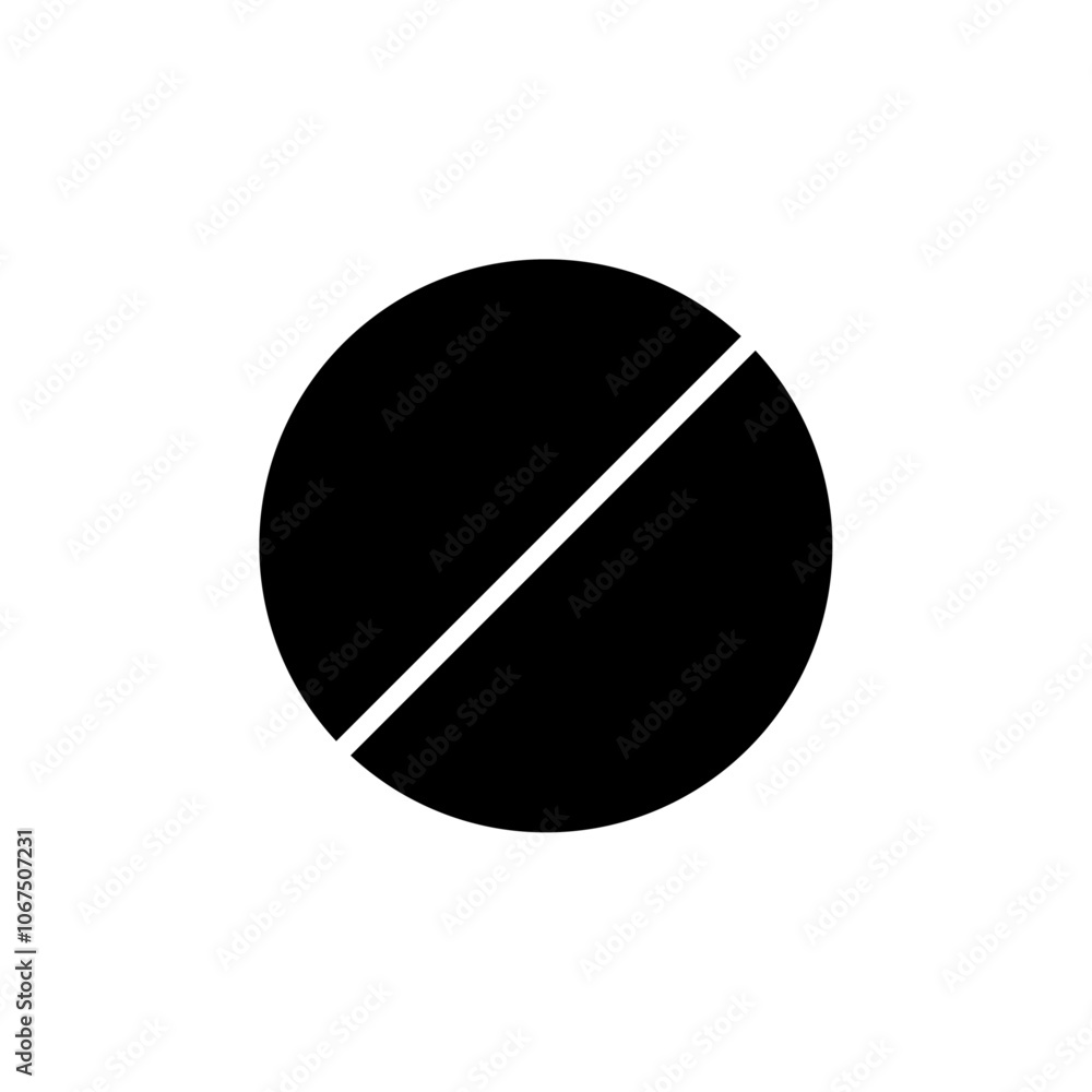 Blocked icon Black and white outline vector Blocked icon Black and white outline vector