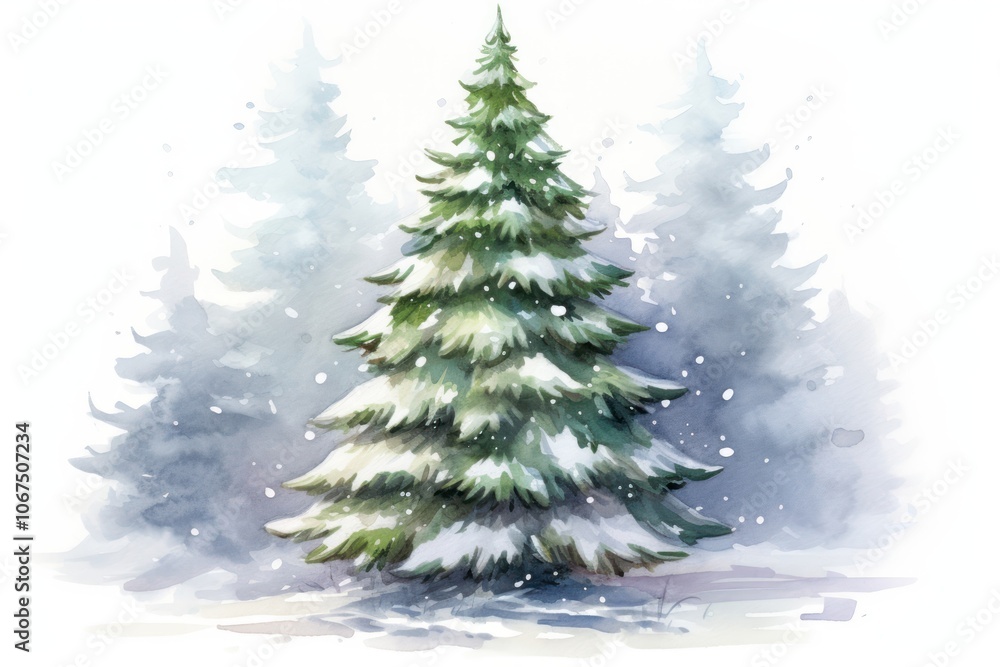 Christmas tree plant white. Christmas tree plant white.