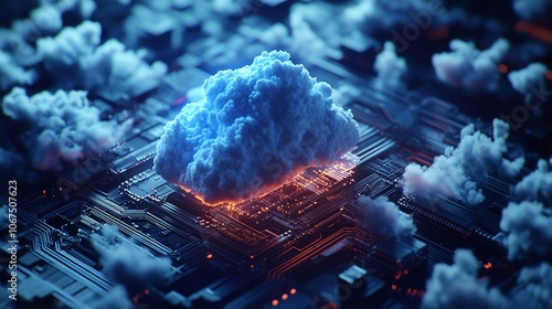 Cloud computing illustration

 photo