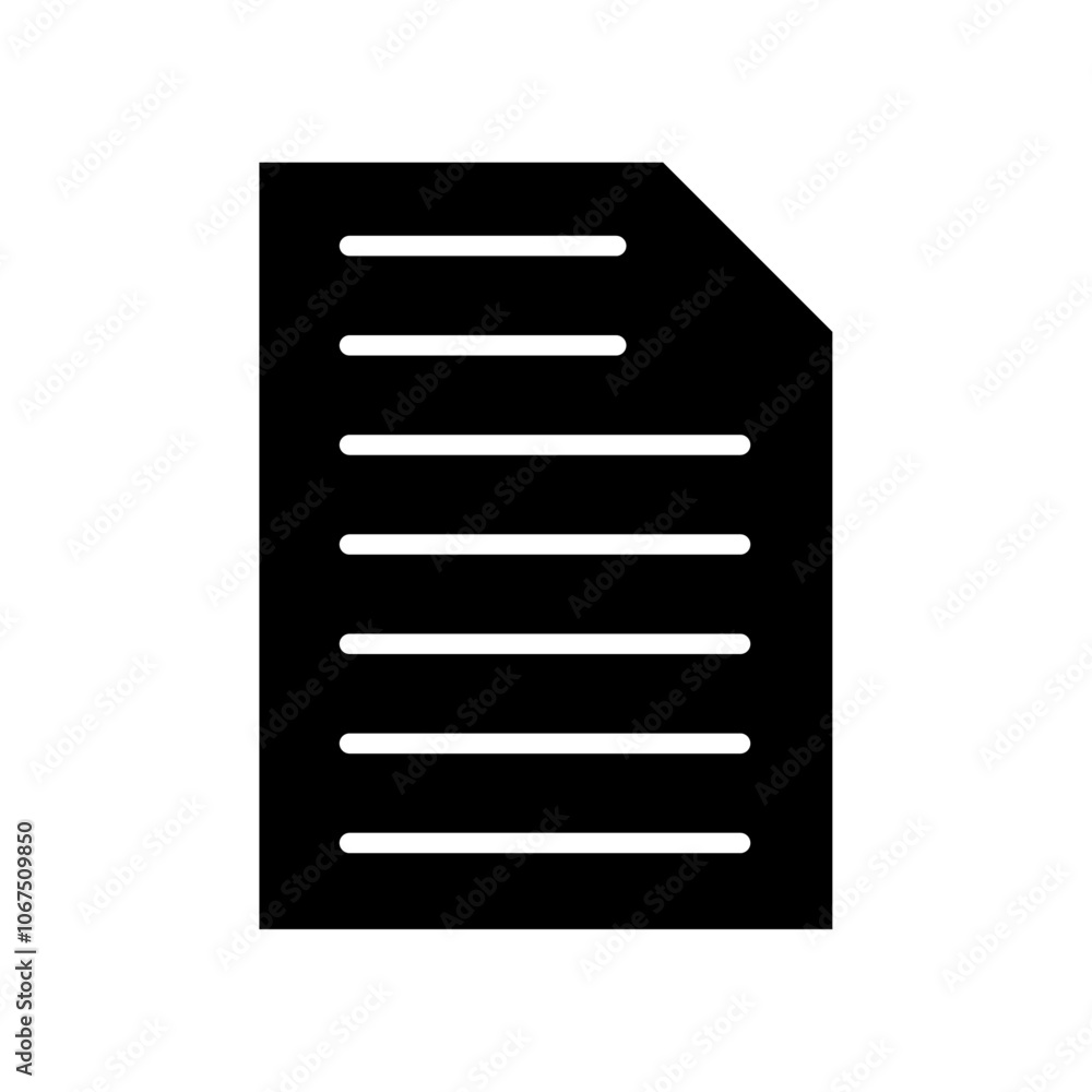 File icon Black and white outline vector File icon Black and white outline vector