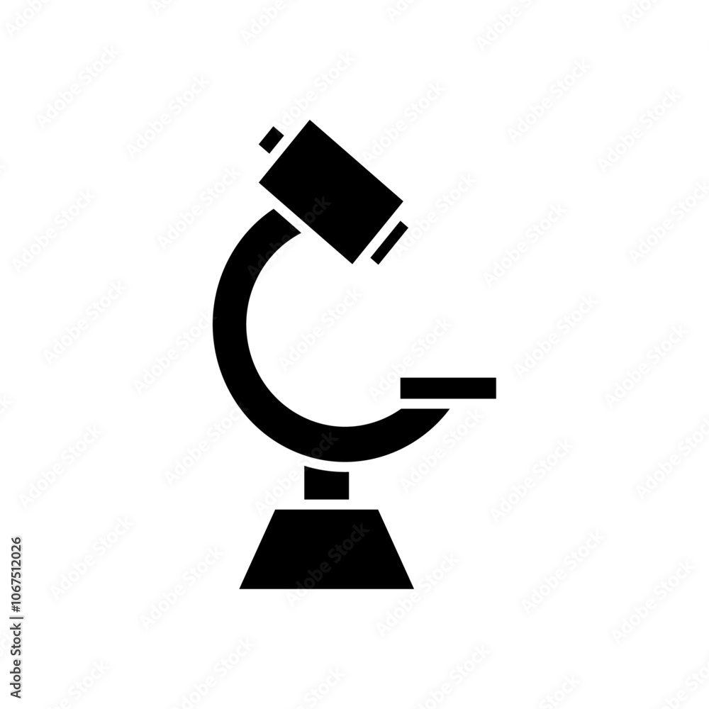 Microscope icon Black and white outline vector Microscope icon Black and white outline vector