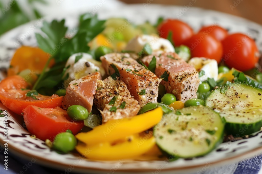 Tuna salad with crisp veggies Tuna salad with crisp veggies
