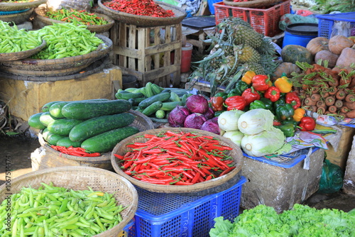 Asiatischer Wochemarkt photo