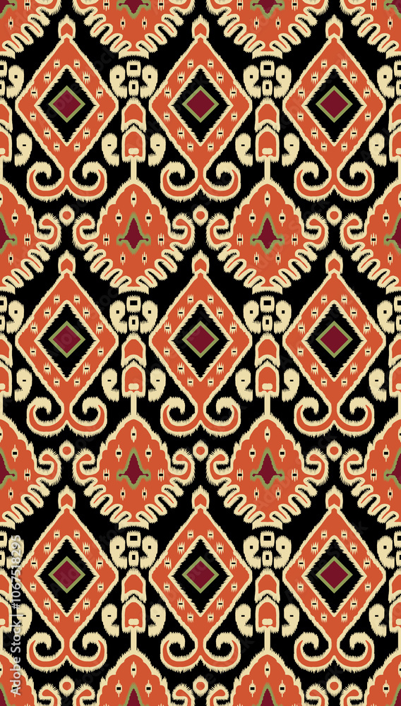 seamless beautiful wallpaper cards all over design floral leaf vintage ornament Victorian ethnic geometric print paisley