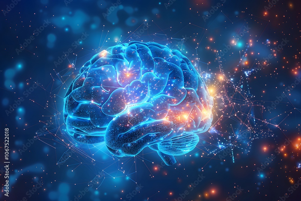 Illuminated Brain in Cosmic Space Illuminated Brain in Cosmic Space