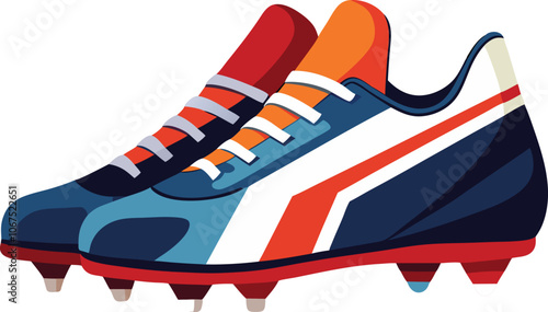 footballer boot vector