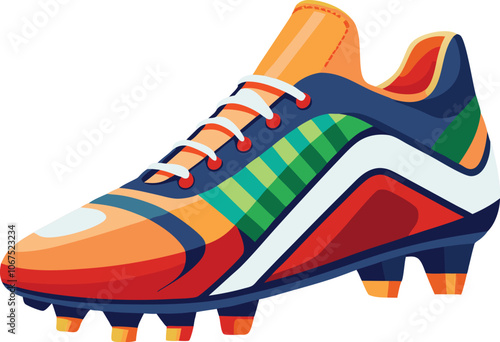 footballer boot vector