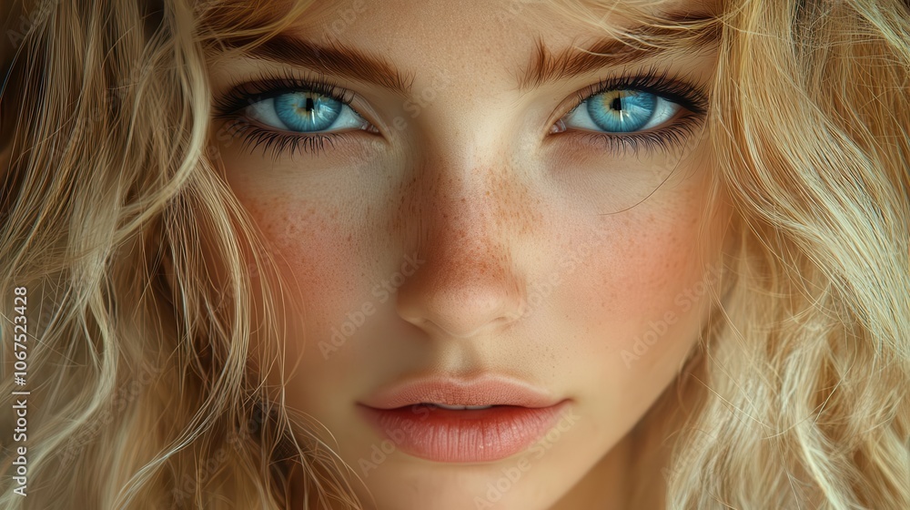 young girl with tousled blonde hair and expressive blue eyes embodying a soft melancholic beauty that evokes deep emotions and quiet introspection young girl with tousled blonde hair and expressive blue eyes embodying a soft melancholic beauty that evokes deep emotions and quiet introspection