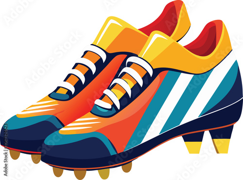 footballer boot vector