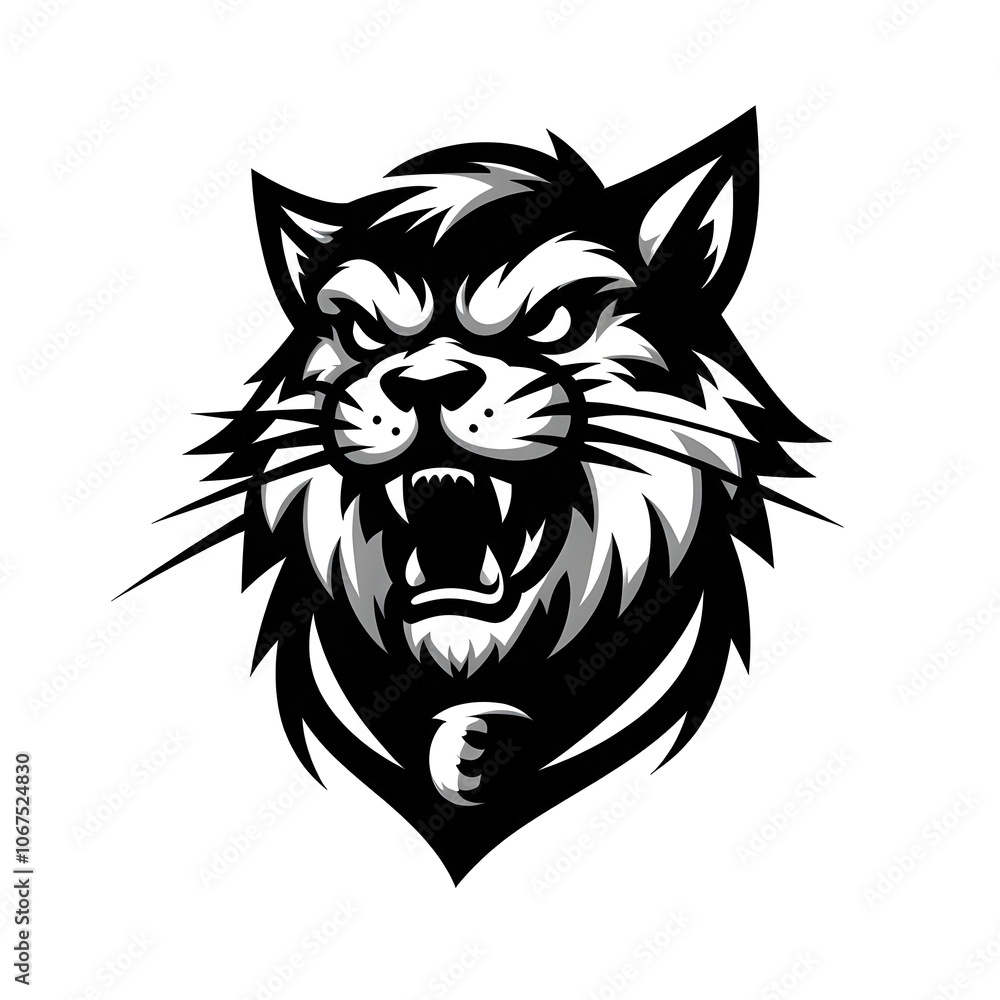 Obraz premium Monotone amnimals logo