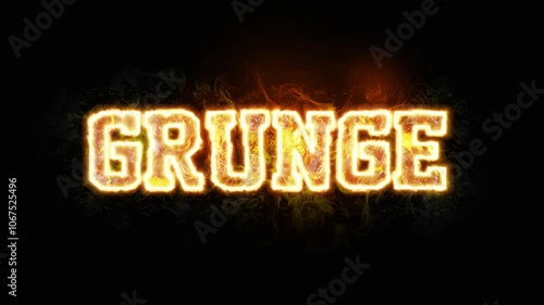 Grunge Music Burn Effect