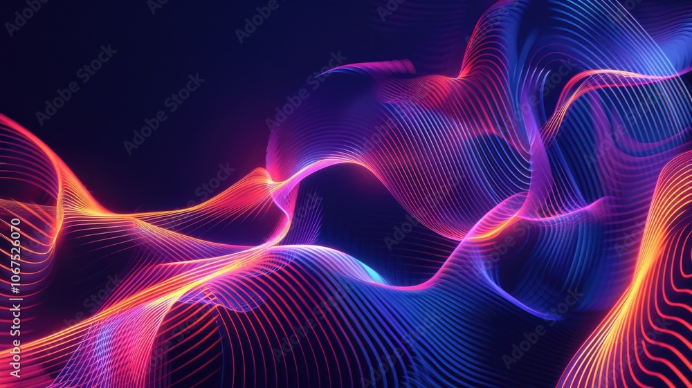 Dynamic Abstract Waves of Light and Color Dynamic Abstract Waves of Light and Color