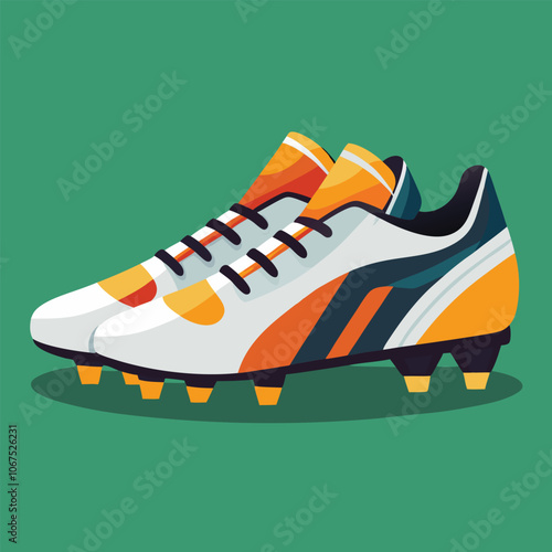 footballer boot vector