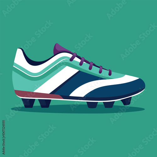footballer boot vector