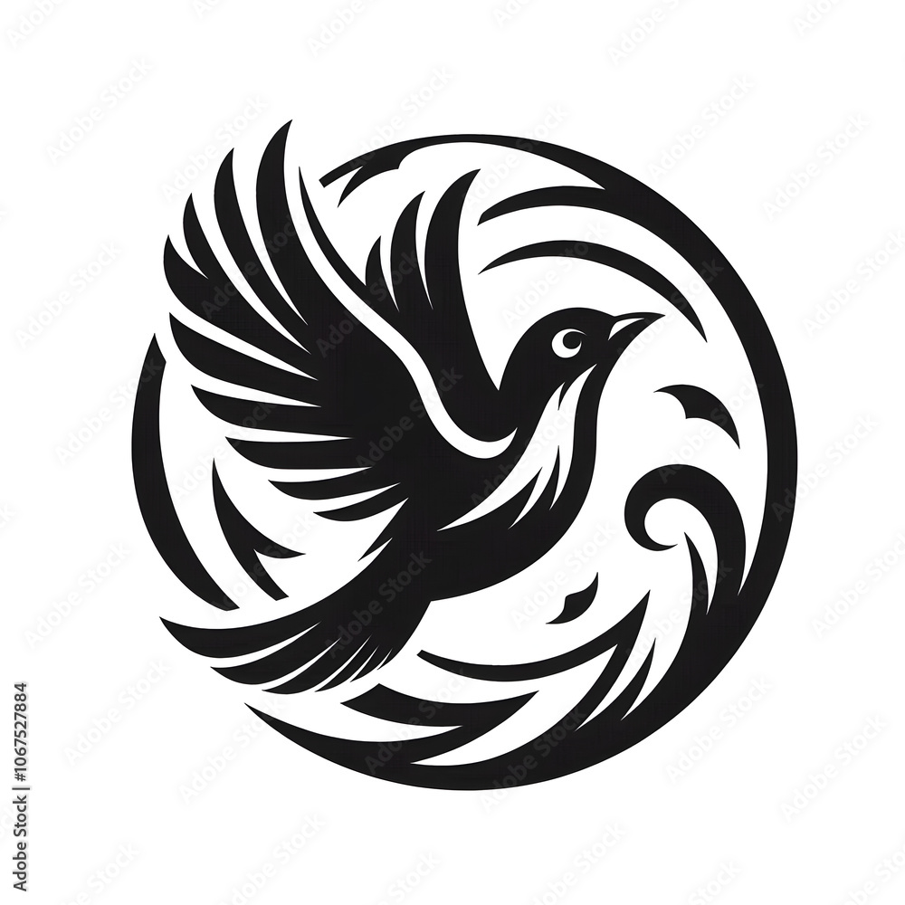 Obraz premium Monotone amnimals logo