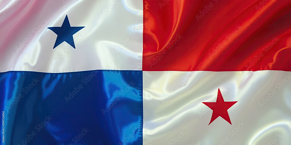 panamanian flag for national Day or Independence Day of panama