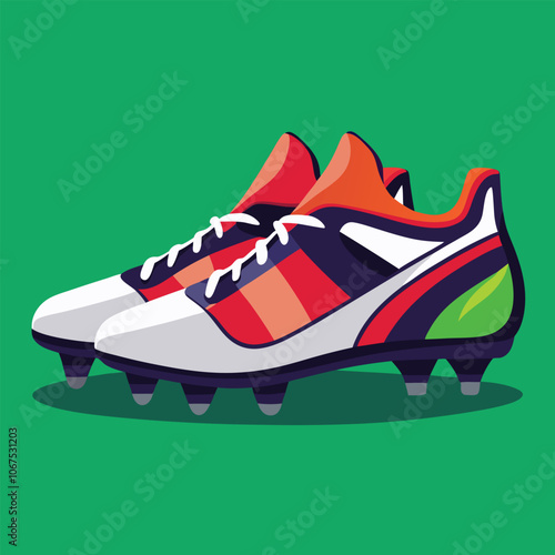 footballer boot vector