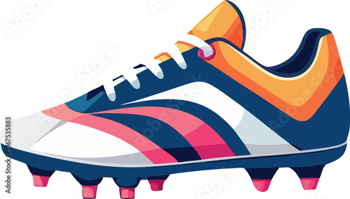 footballer boot vector