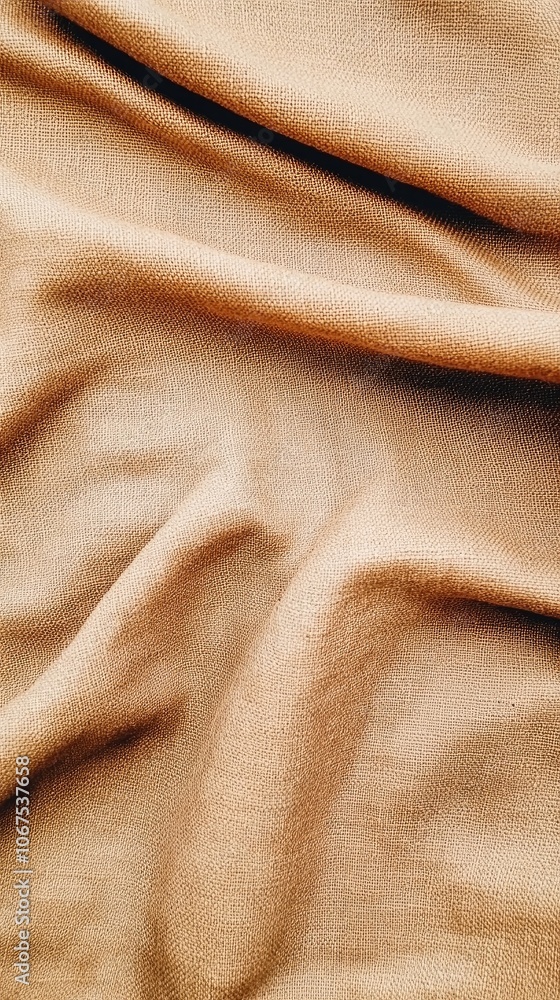 Discover the timeless elegance of crumpled sackcloth fabric, perfect for rustic decor and vintage-inspired product packaging or backgrounds Discover the timeless elegance of crumpled sackcloth fabric, perfect for rustic decor and vintage-inspired product packaging or backgrounds