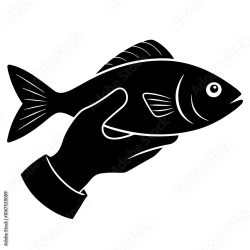 Snapper Fish Silhouette Vector.