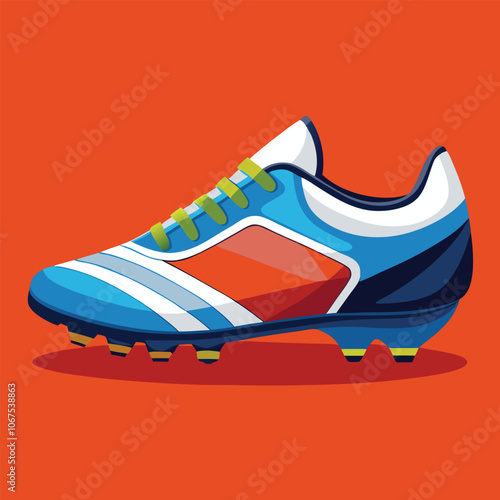 footballer boot vector