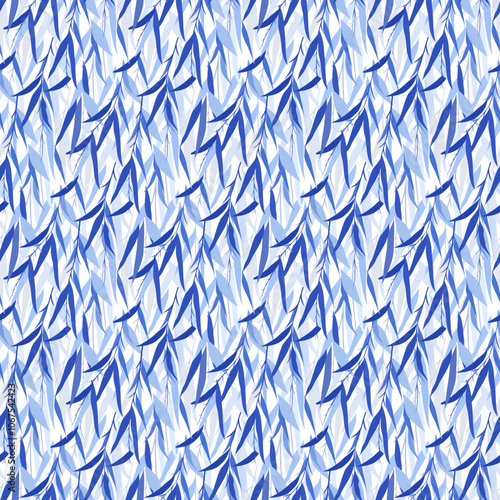 Willow branches seamless pattern