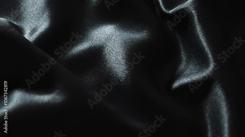 Beautiful and Elegant Soft Fabric Drapery in a Black Color Shade