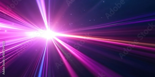 Purple and blue starburst on black