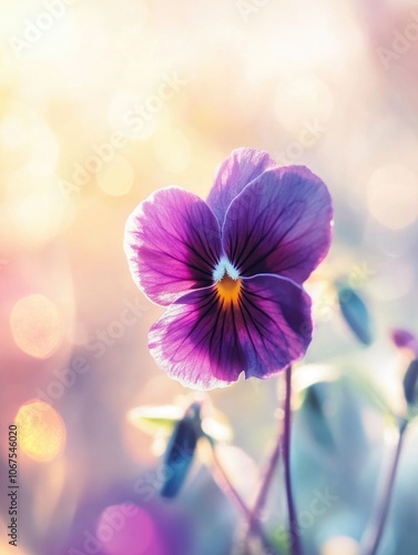 Purple flower close-up