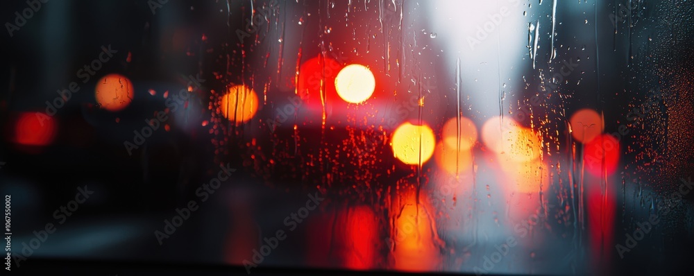Rain-soaked street with reflections of city lights, capturing a moody, cinematic urban scene with a touch of nostalgia Rain-soaked street with reflections of city lights, capturing a moody, cinematic urban scene with a touch of nostalgia