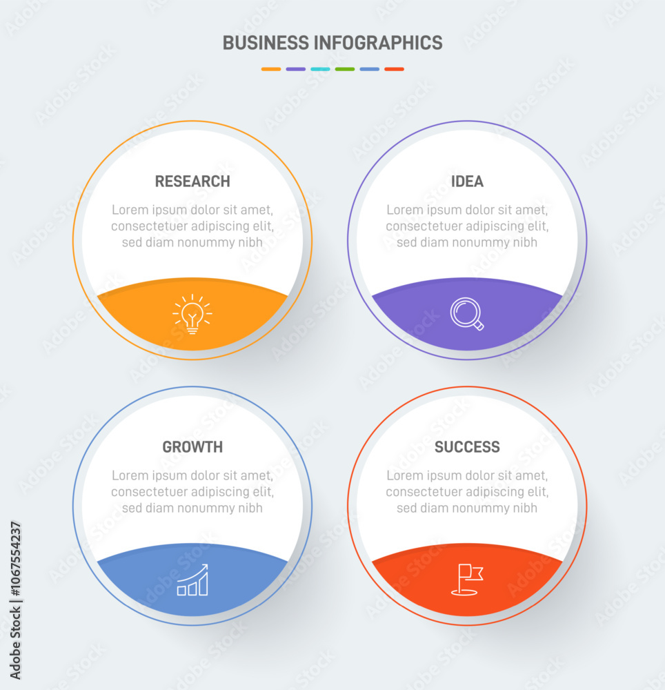 4 clean infographic design shaped elements template, symbolizing the four stages of business strategy and progression. Progress bar or timeline. Vector for presentation, web site or app. 4 clean infographic design shaped elements template, symbolizing the four stages of business strategy and progression. Progress bar or timeline. Vector for presentation, web site or app.