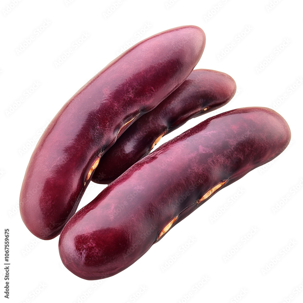 Red kidney beans on white background Red kidney beans on white background