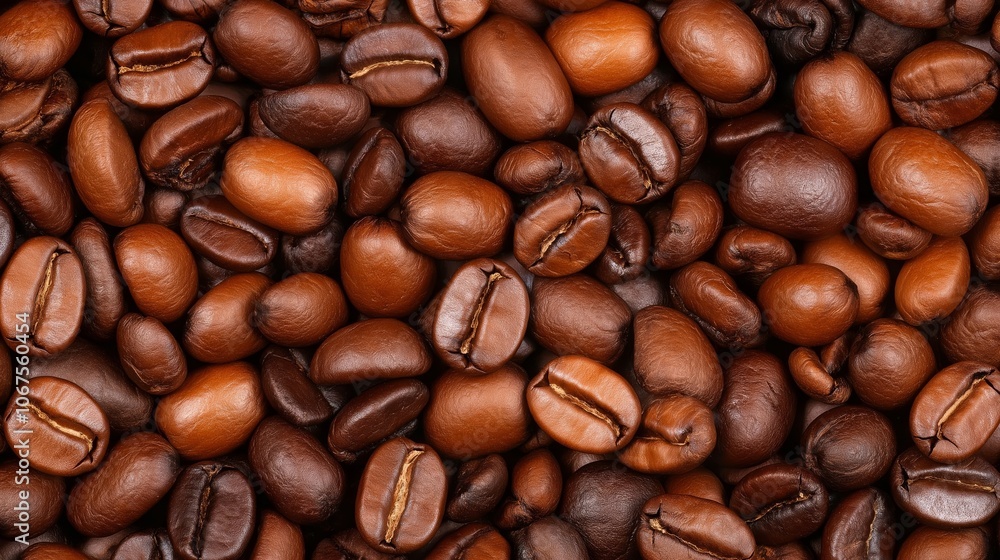 Fragrant coffee beans lie on the table. The concept of coffee, its preparation and cooking Fragrant coffee beans lie on the table. The concept of coffee, its preparation and cooking