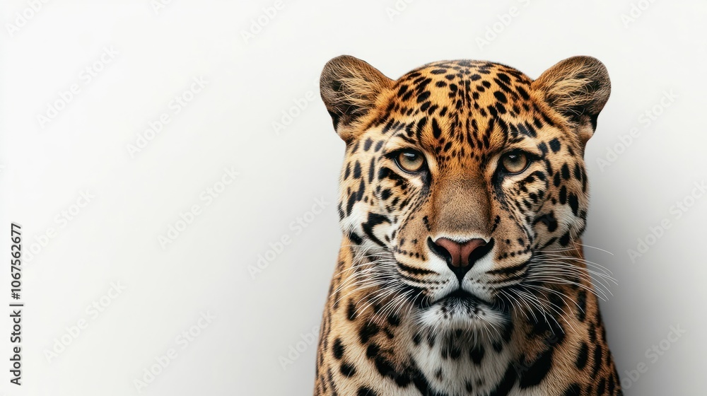 Obraz premium Wild Zoo Animals on White Web Banner